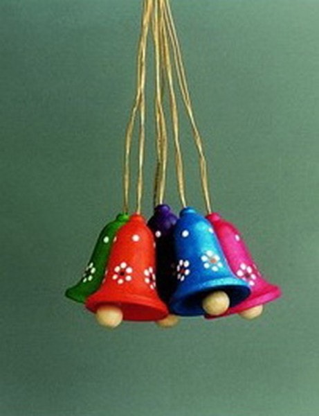 6 Glocken handbemalt zum hängen von Gunter Flath aus Seiffen / Erzgebirge Sechs wunderschöne mehrfarbige Glocken zum Aufhängen. So wird jeder Osterstrauch ein …