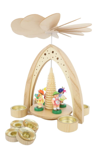 Frühlingspyramide mit 4 Blumenmädchen von Figurenland Uhlig GmbH