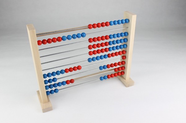 Abacus, Rechenrahmen mit 100 Kugeln aus Holz von Ebert GmbH - Bild 1