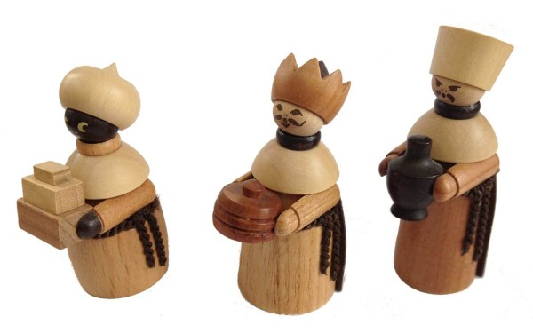 Weihnachtsfiguren Heilige 3 Könige, 3 - teilig von Spielwarenmacher Günther