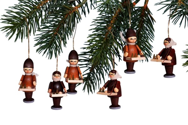 Baumbehang Striezelkinder bunt 1Satz Pro Kauf Größe 5,5 cm NEU Weihnachten 