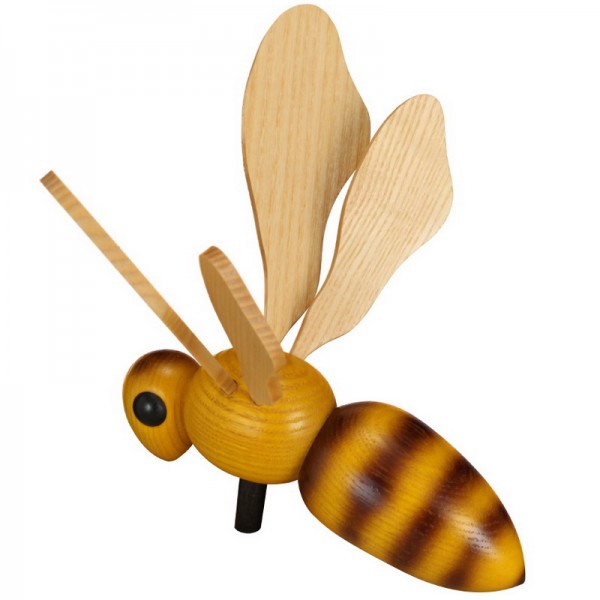Dekofigur Biene zum stecken, 13 cm von Robbi Weber Seiffen/ Erzgebirge