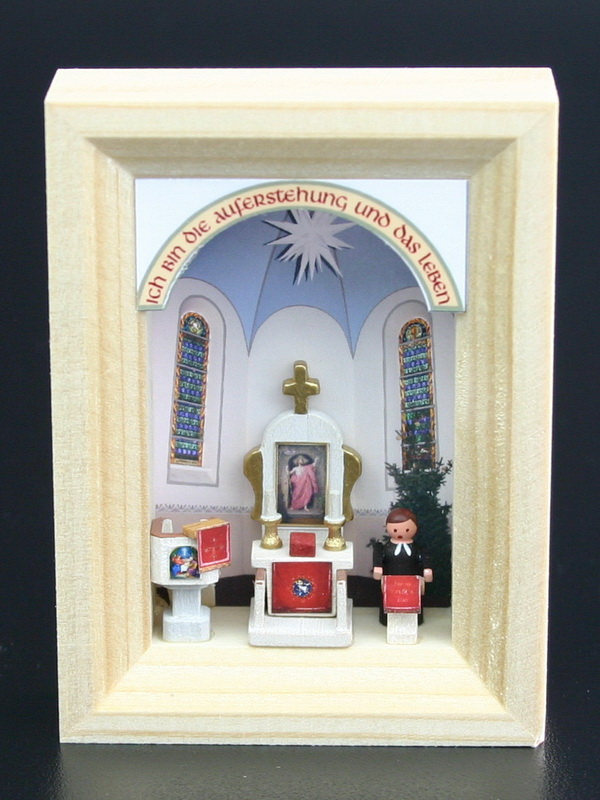 Gunter Flath, Miniatur im Rähmchen Dorfkirche 