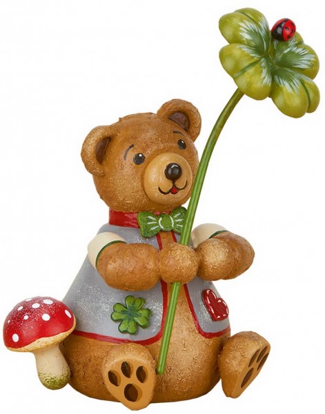 Teddy Glücksbärli aus Holz aus der Serie Hubiduu Teddy von Hubrig