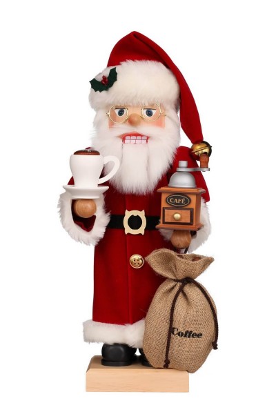 Nussknacker Weihnachtsmann Kaffeefreund, 47 cm von Christian Ulbricht