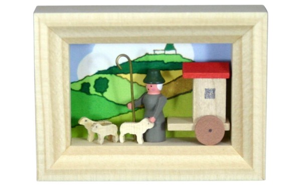 Miniature in frame sheep farm by Gunter Flath