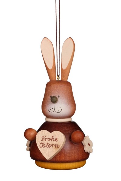 easter bunny with heart, nature, 9,8 cm, Christian Ulbricht GmbH &amp; Co KG Seiffen/ Erzgebirge