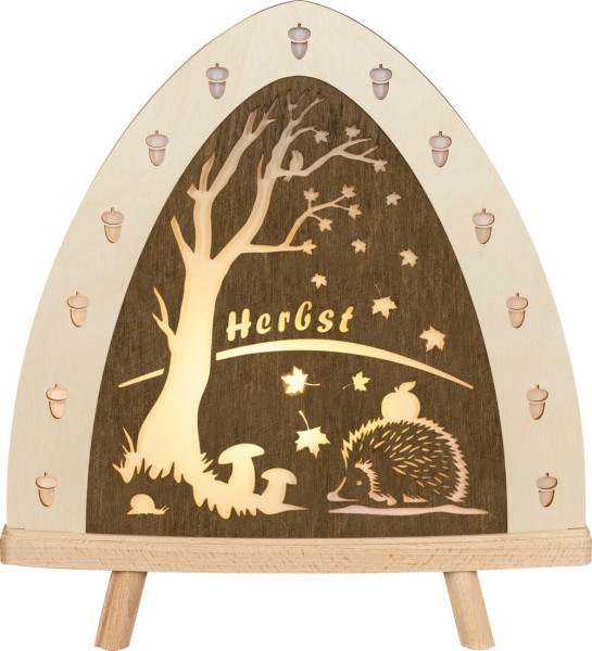 LED floor lamp Autumn, electrically illuminated, 30 cm, natural by Weigla