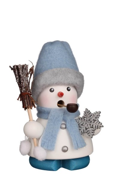 German Insence Smoker snowman Frosty, 9 cm, Christian Ulbricht GmbH & Co KG Seiffen/ Erzgebirge