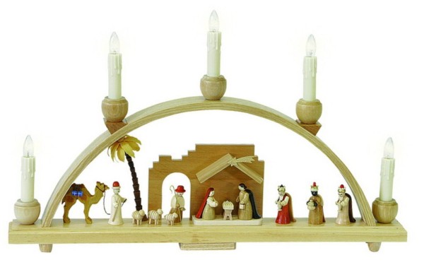 Schwibbogen Christi Geburt, 48 cm von Richard Glässer