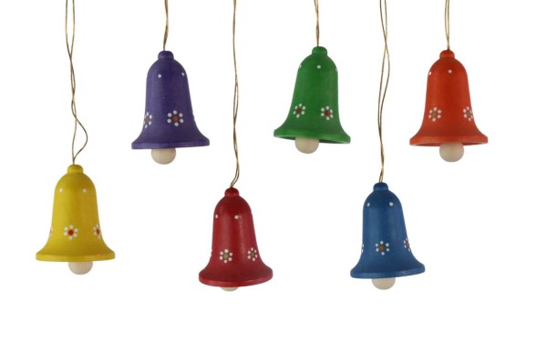 Glocken mehrfarbig 6 Stück von Gunter Flath