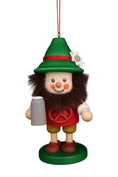 Christmas Tree Decorations & Ornaments gnome Bavarian, 10,5 cm, Christian Ulbricht GmbH & Co KG Seiffen/ Erzgebirge