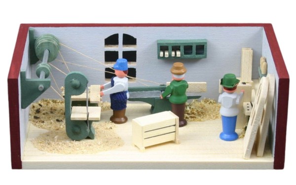 Miniature room carpentry by Gunter Flath