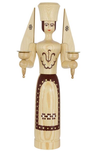 Wooden Christmas angel, 38 cm, natural by SEIFFEN.COM_1