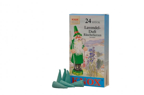 Incense candles - Lavender, 24 pieces by KNOX