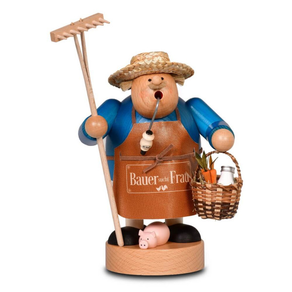 Smoker Figurine Farmer Looking for a Wife, 8.3 inch (21 cm) by KWO, Made in Germany_1