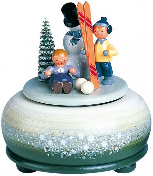Spieluhr - Spieldose Winterfreuden, 13 cm von KWO