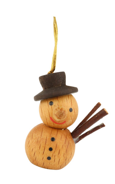 Snowman, natural, 3 cm from SEIFFEN.COM