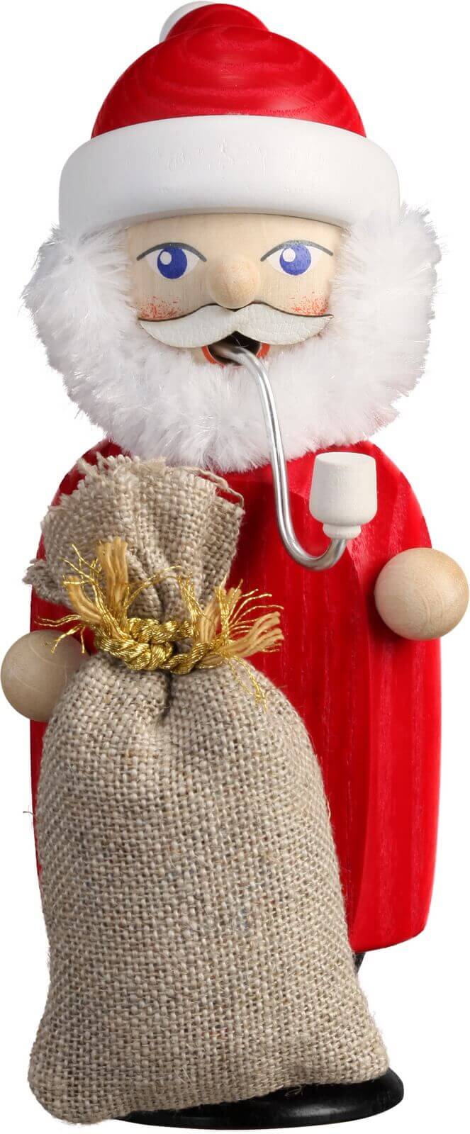 Ho ho ho, hier kommt der Räuchermann Weihnachtsmann, 14 cm von der Seiffener Volkskunst eG.&nbsp; Der Räuchermann, …