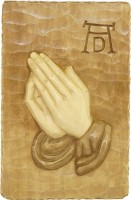 Vorschau: Relief - Betende Hände geschnitzt in verschiedenen Größen von Schnitzkunst aus dem Erzgebirge_Bild1