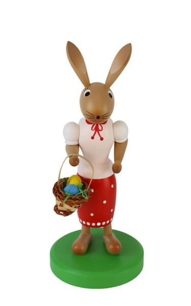 Easter Bunny - Bunny with egg basket, 28 cm by SEIFFEN.COM