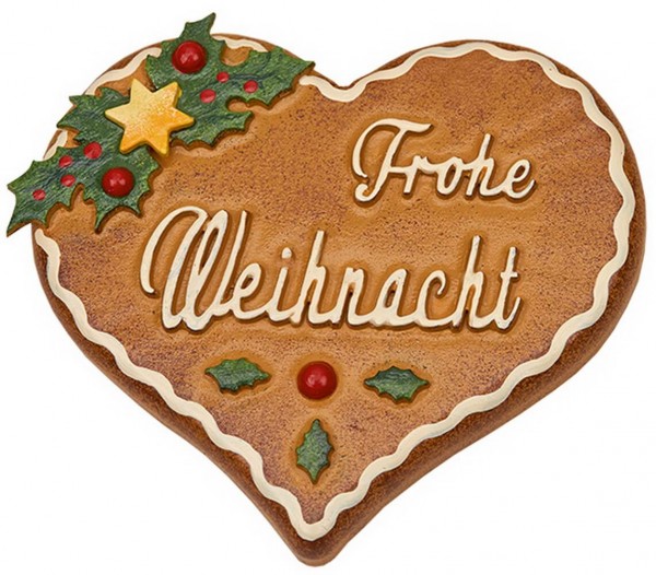 Magnet pin gingerbread heart by Hubrig Volkskunst