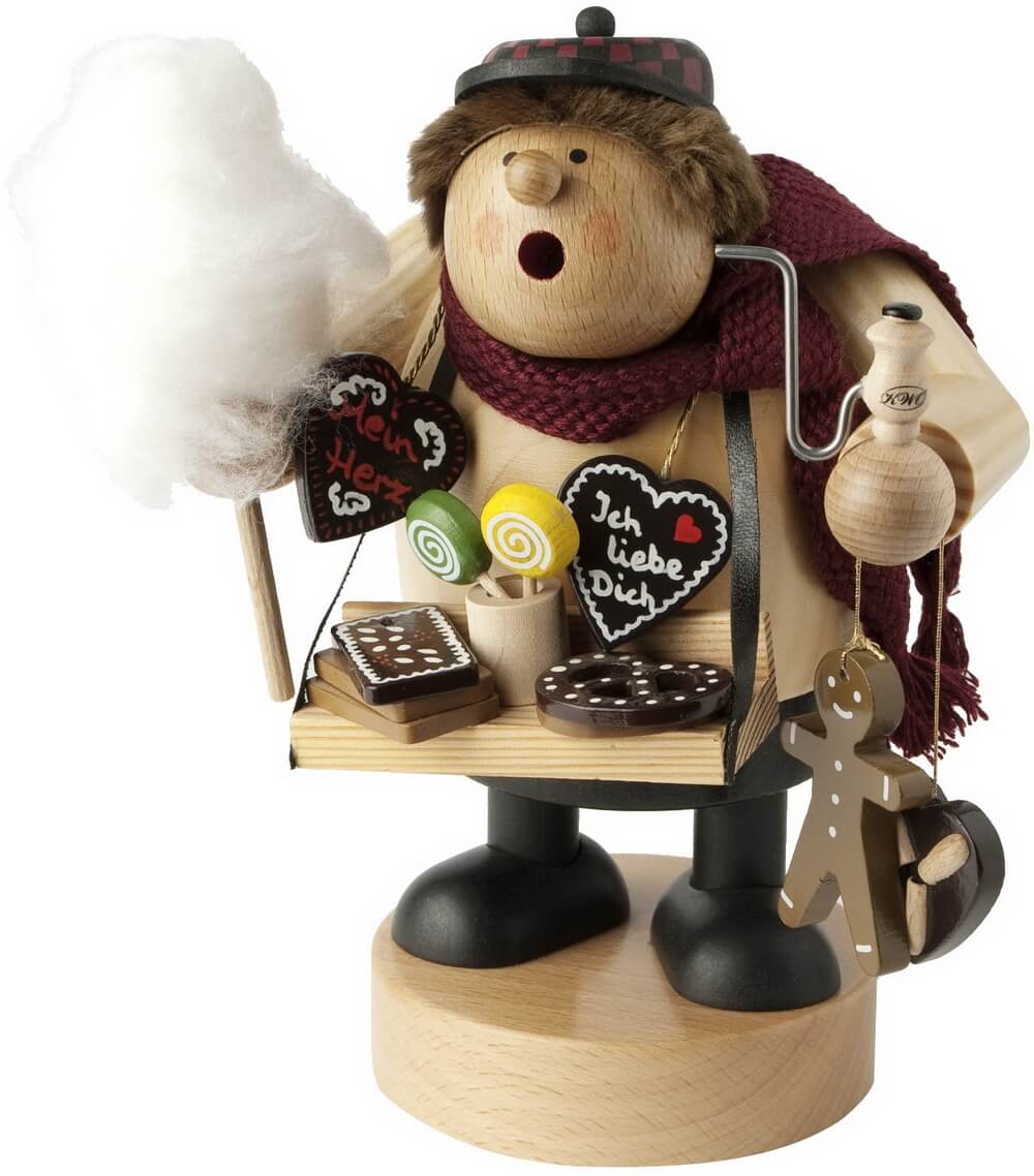 Smoking man gingerbread trader, 19 cm by KWO