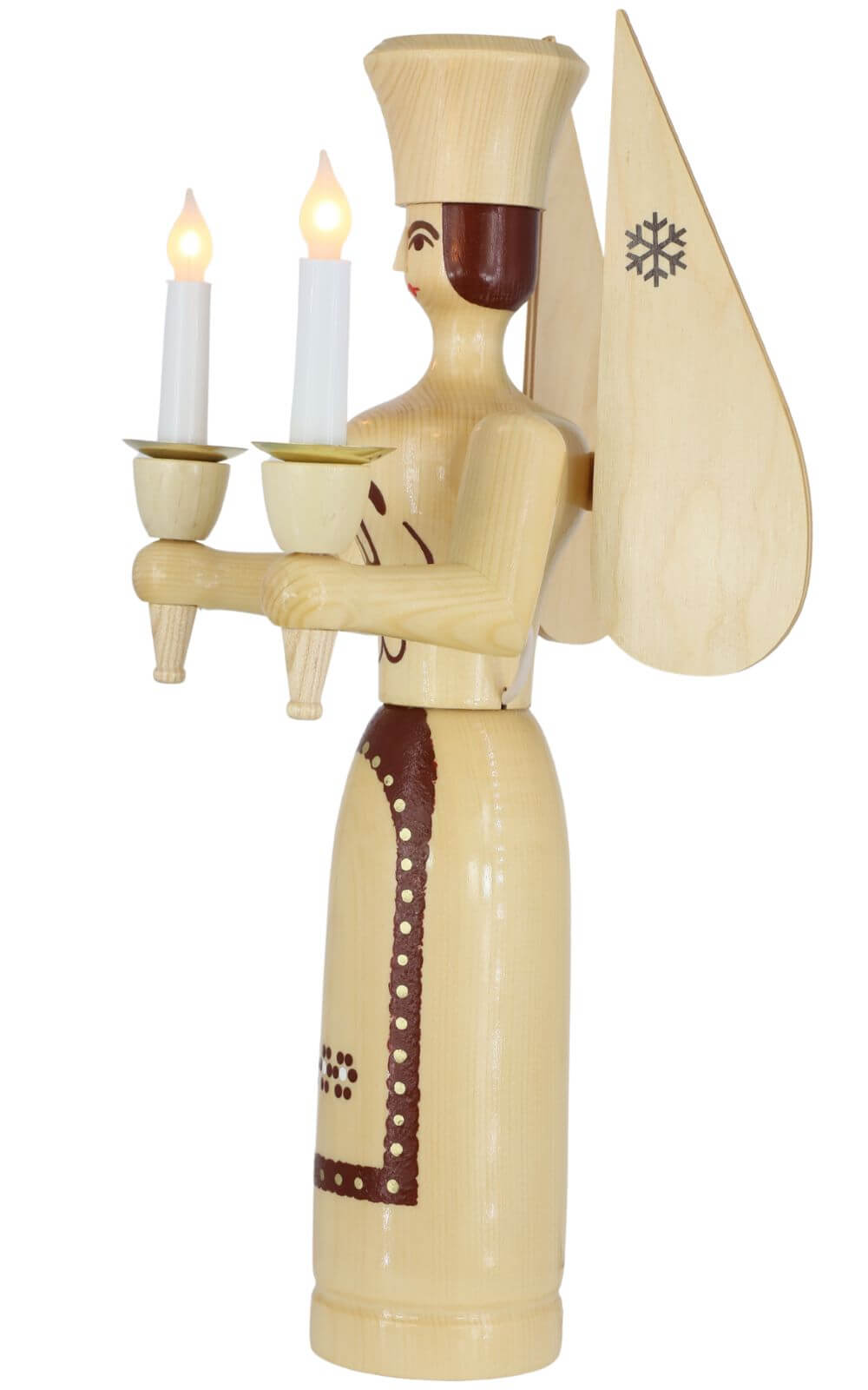 Christmas angel, 50 cm, natural, electrically illuminated by SEIFFEN.COM_4