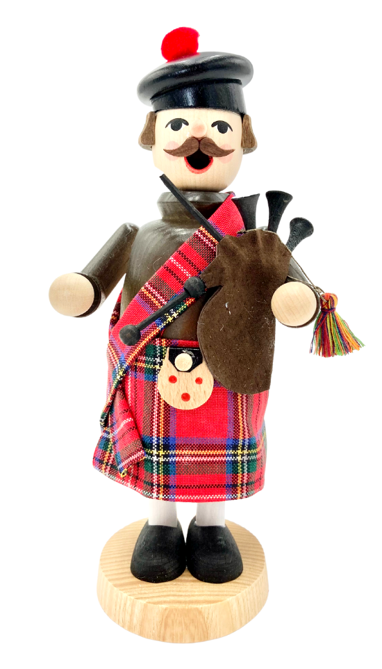 Smoking man Scotsman, 18 cm, colored by Richard Glässer_2