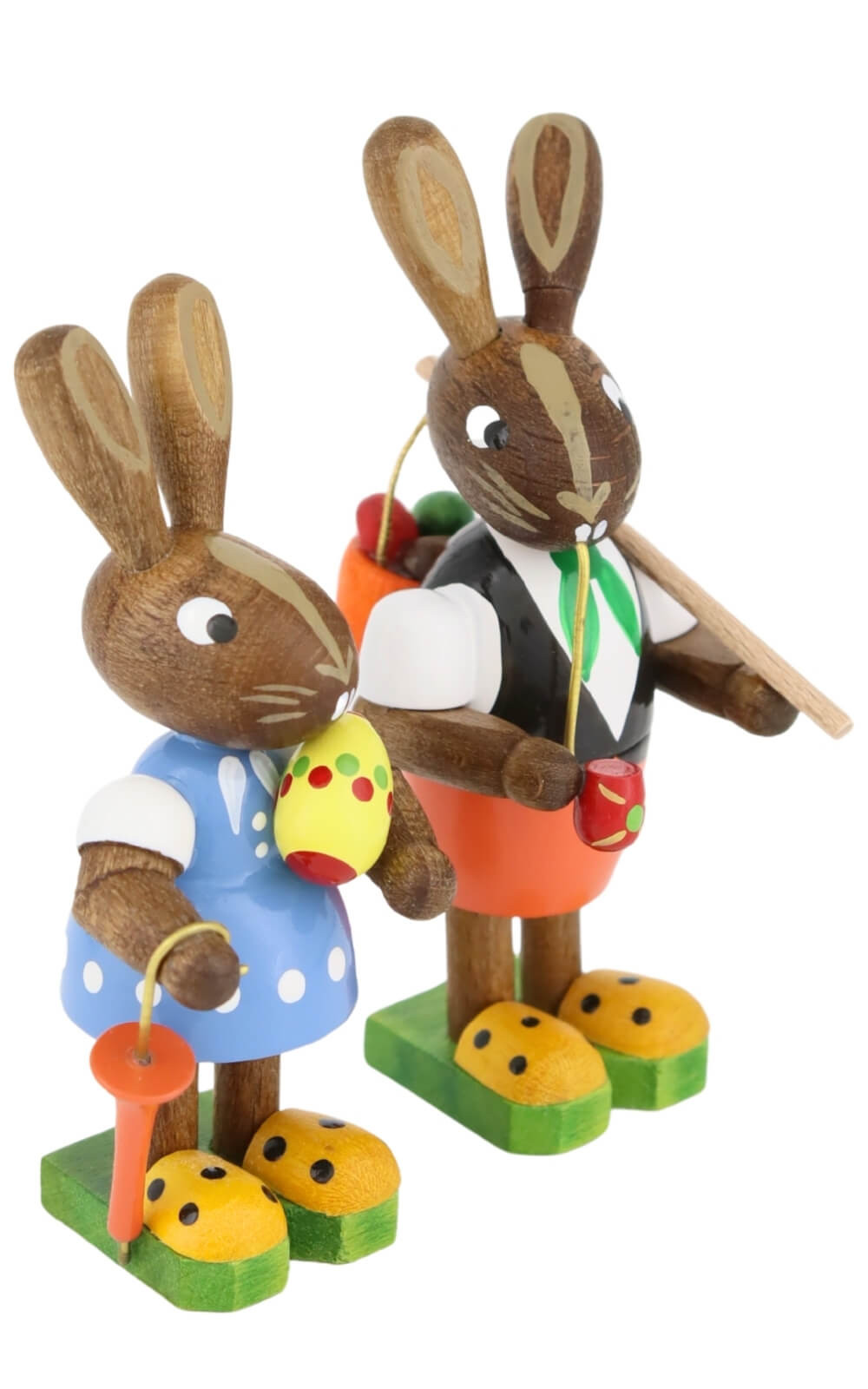 Easter bunnies - pair with umbrella and whistle by Figurenland Uhlig GmbH_3