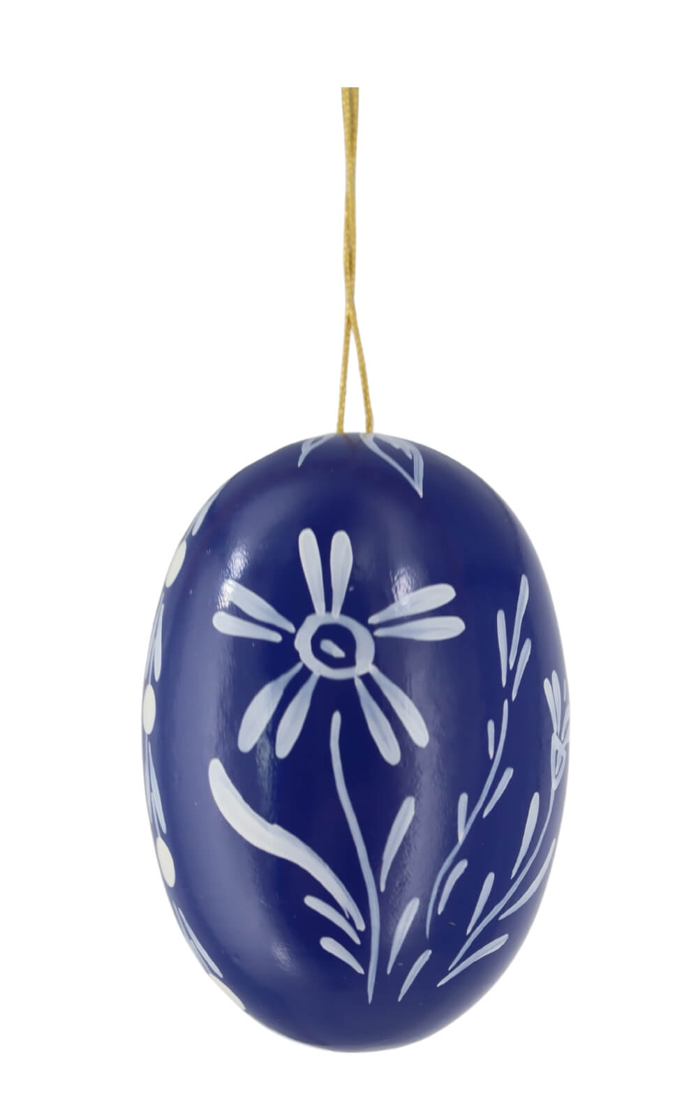 Easter egg dark blue with magerites by Figurenland Uhlig GmbH