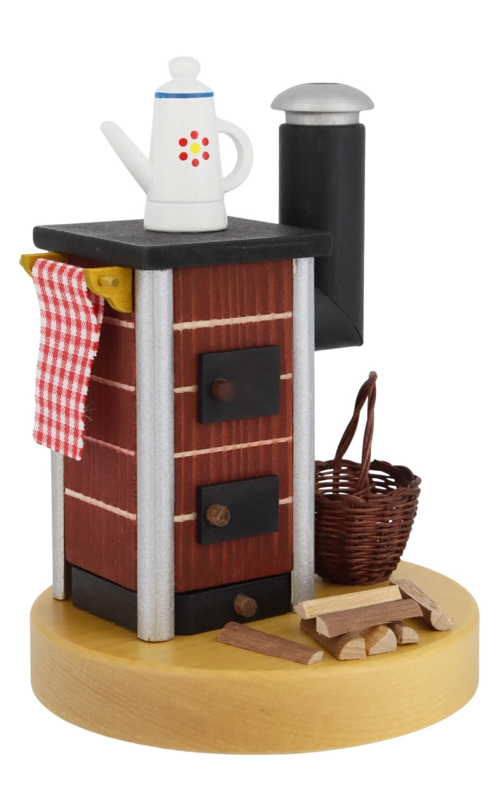 Smoking Man Stove with Pot, red, 14 cm / 5 5 inch by Richard Glässer_1