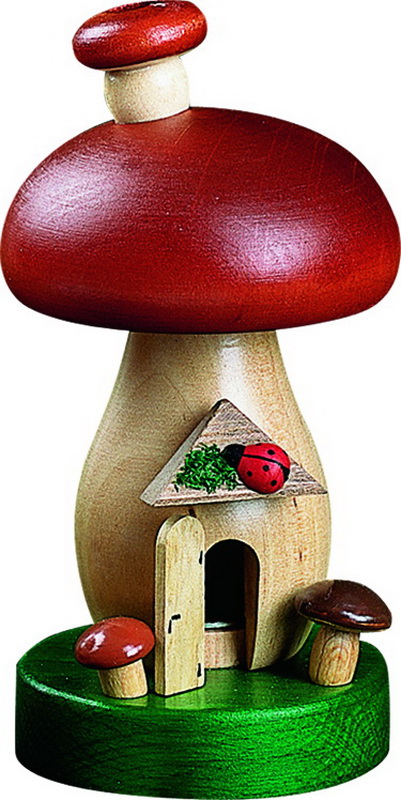 Räuchermännchen Pilz, 14 cm von Richard Glässer