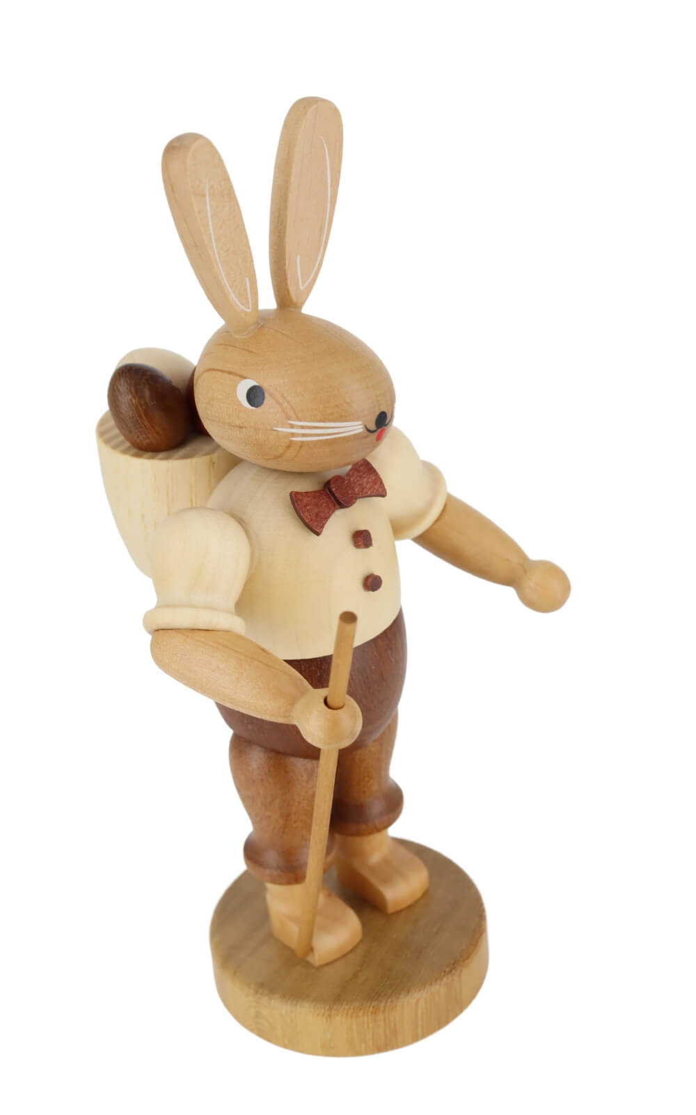 Osterhase mit Korb, natur, 18 cm von Müller Kleinkunst_1
