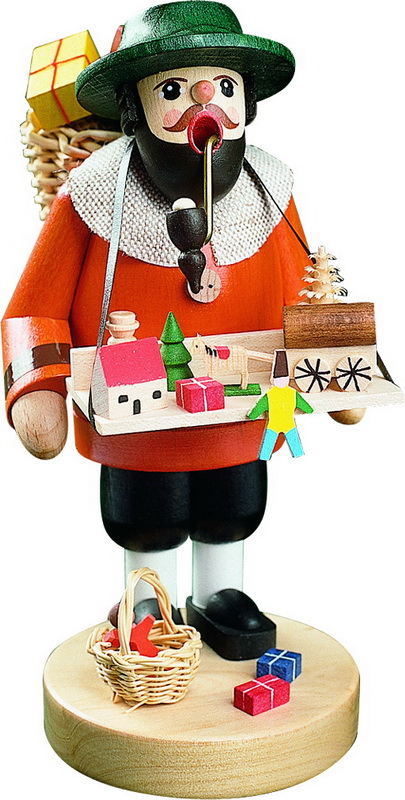 Smoking man toy dealer, 17 cm by Richard Glässer