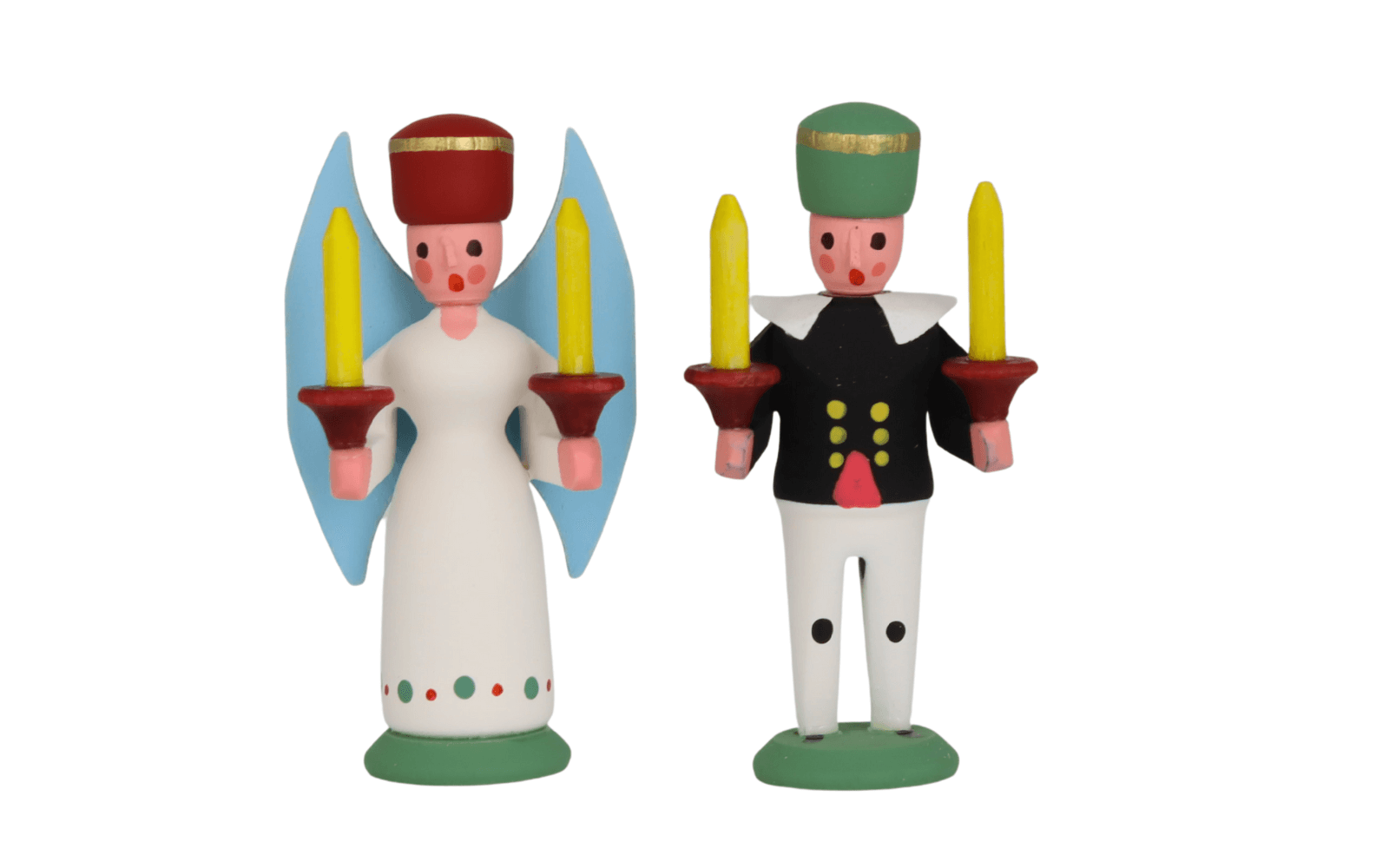 Miniature angel and miner, 2 inch from SEIFFEN.COM_1