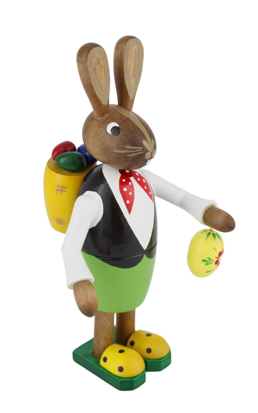 Osterhase mit Korb und kleinem Osterei, 15 cm von Figurenland Uhlig GmbH_3