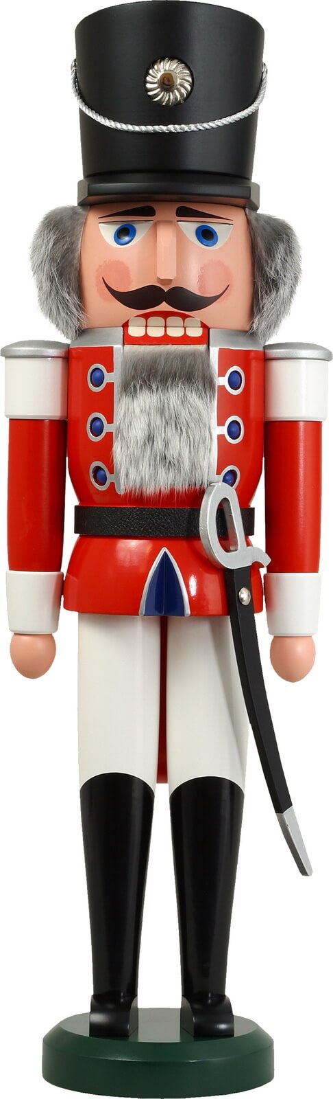 Nutcracker Hussar, red, 60 cm by Seiffener Volkskunst eG