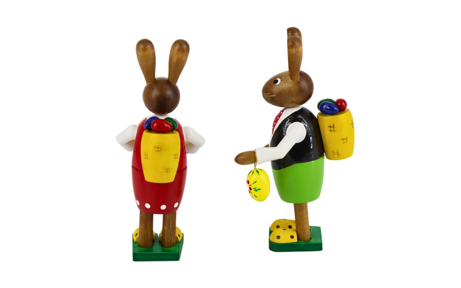 Easter bunny couple with basket and eggs by Figurenland Uhlig GmbH_4
