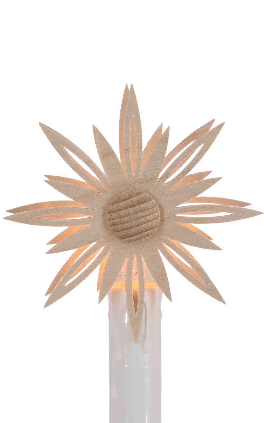 Set of 3 clip-on stars for electric candle arches with longshaft candles or short-shaft candles_1