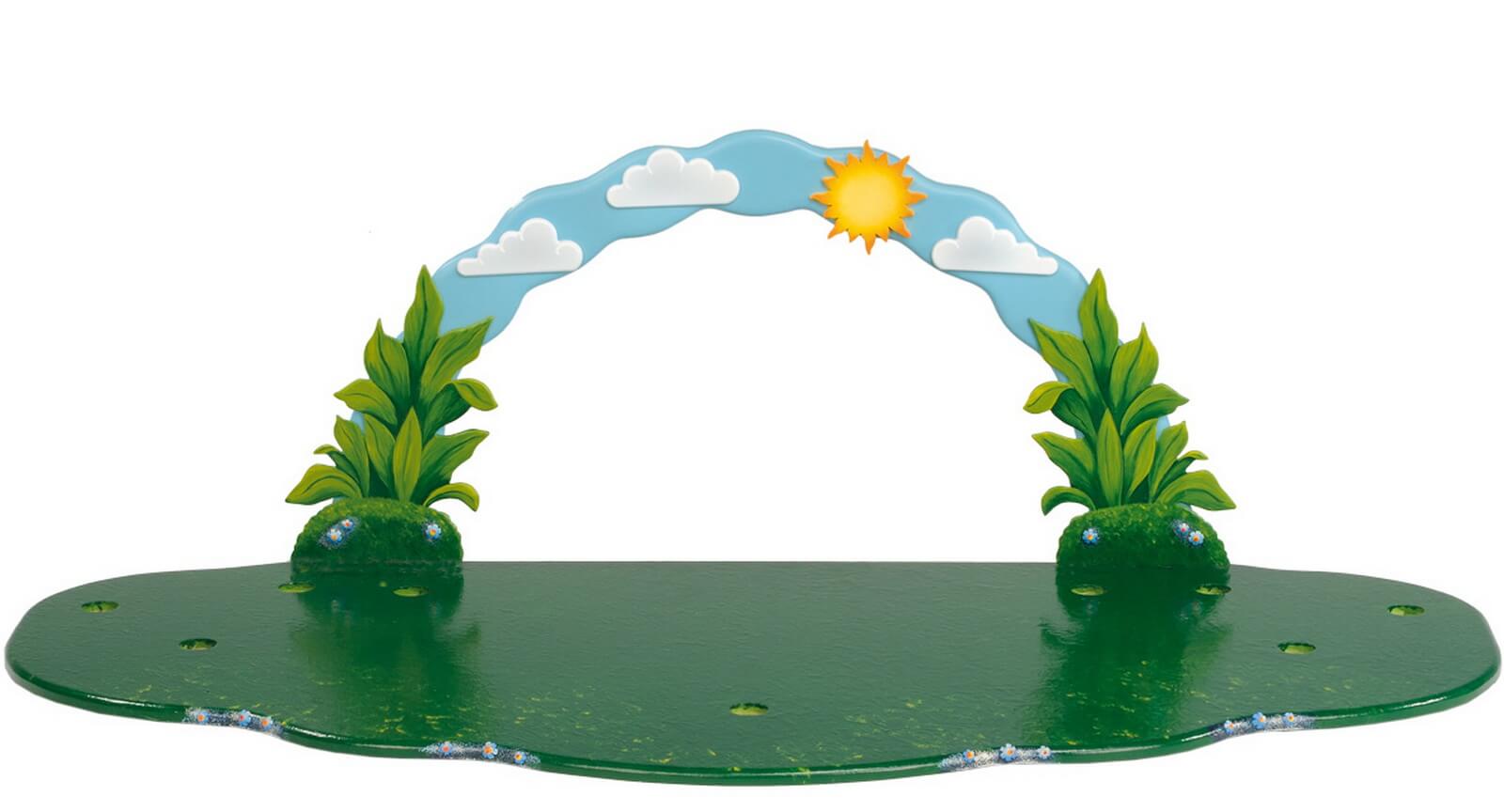 Meadow with sky arch from Hubrig folk art