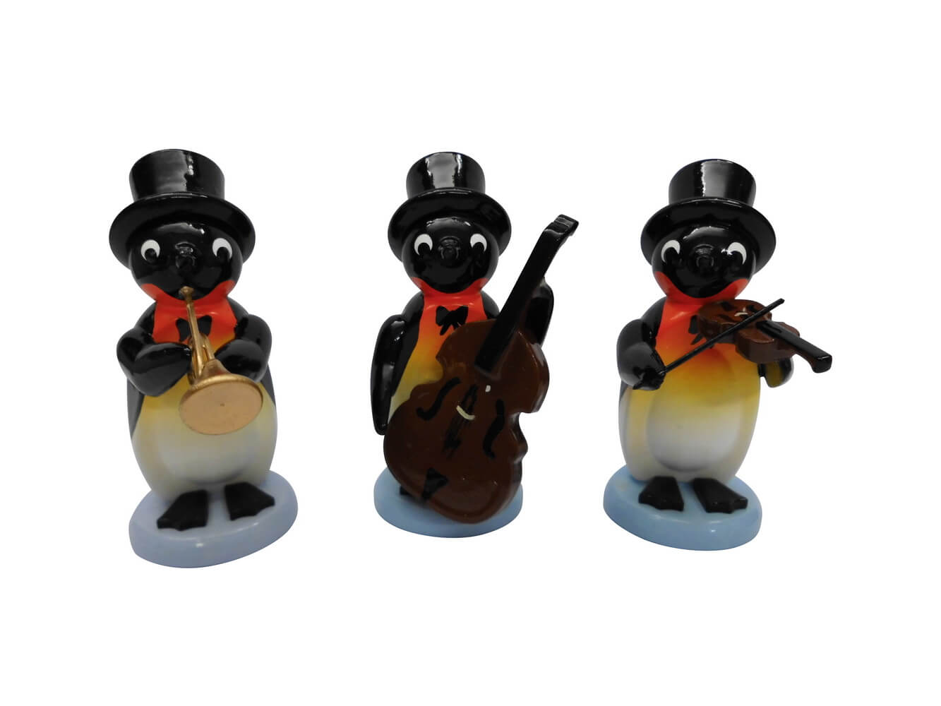 Miniature Penguin - orchestra, 3 - parts, colored by SEIFFEN.COM_1