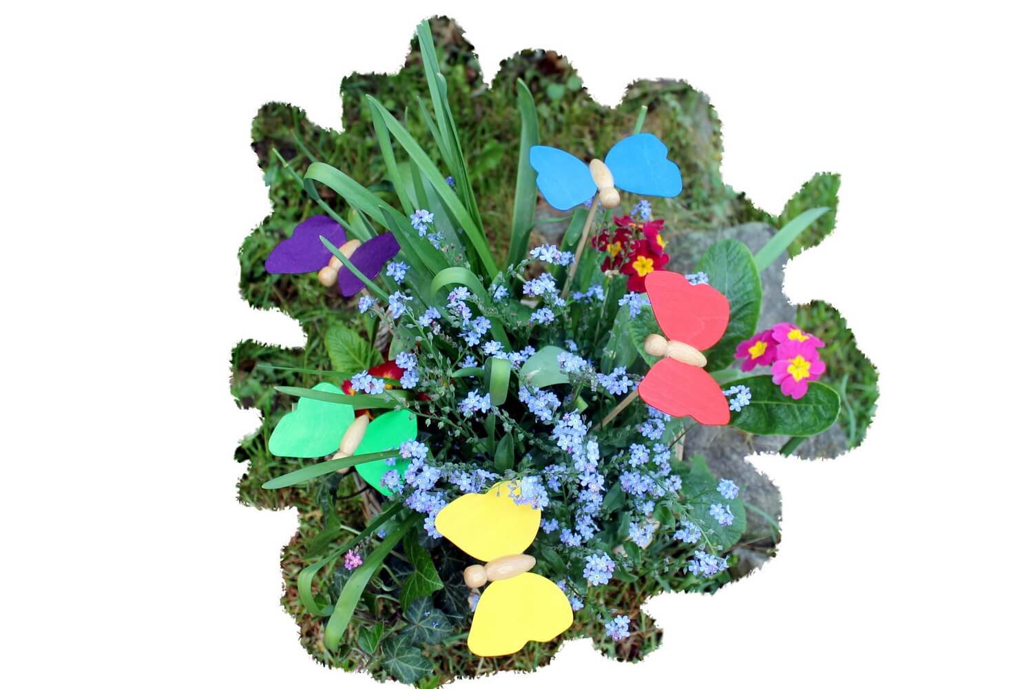 Flower Stick Butterflies, 5 pieces by Ebert GmbH_3