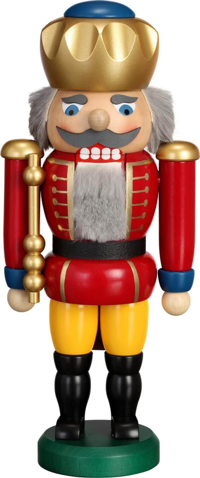 Nutcracker King, red, 25 cm by Seiffener Volkskunst eG