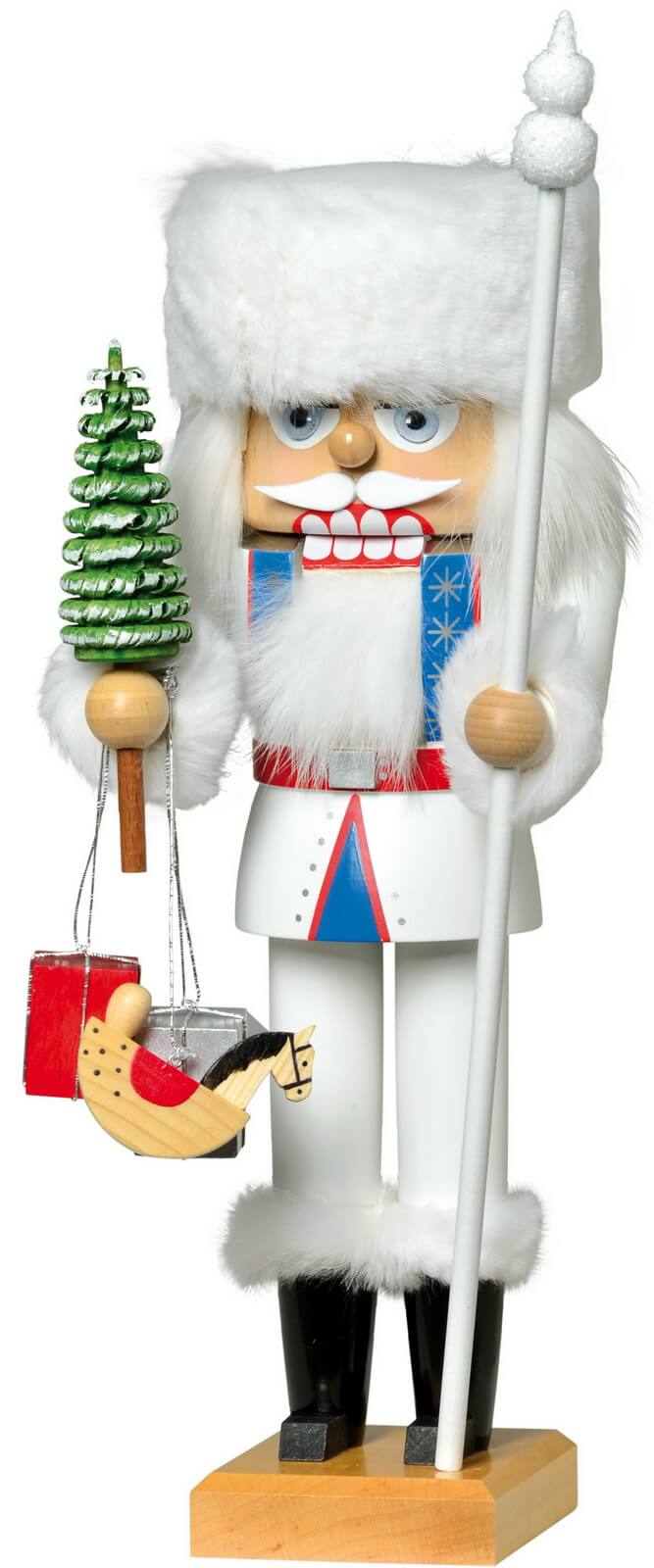 Nutcracker Russian Santa Claus, 27 cm, colored by KWO