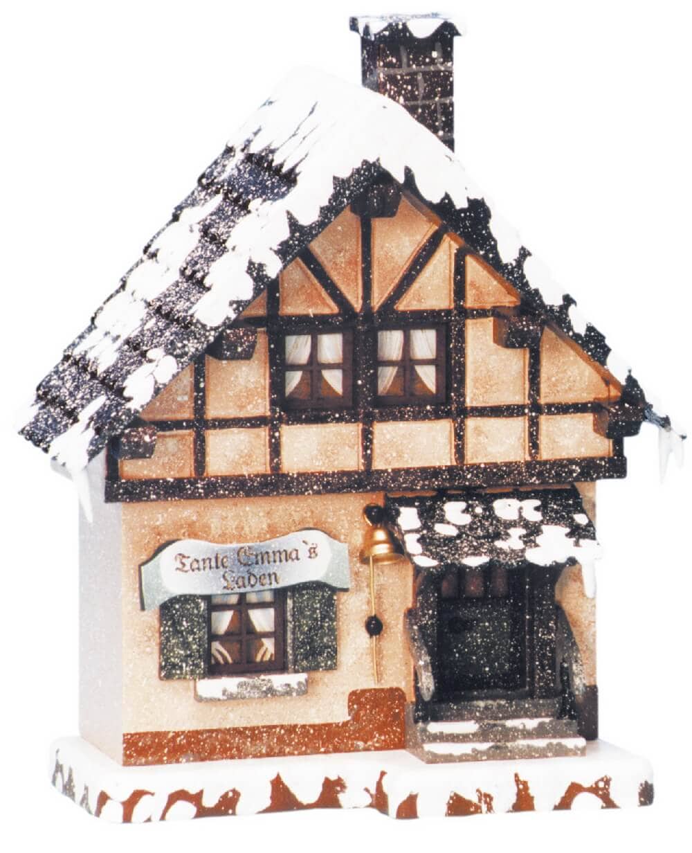 Lichterhaus Tante Emma Laden, 14 cm, farbig von Hubrig Volkskunst
