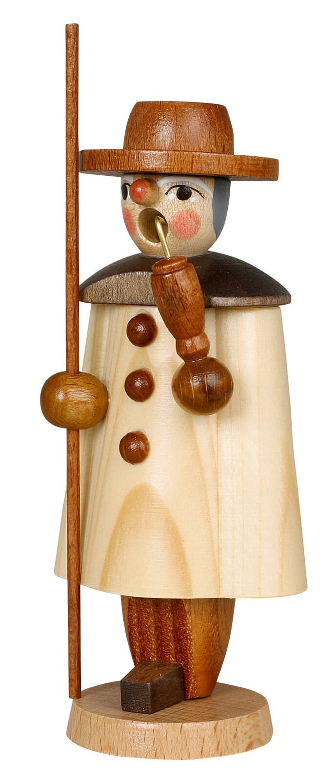 Räuchermännchen Schäfer, natur, 11 cm von Jan Stephani aus Seiffen im Erzgebirge