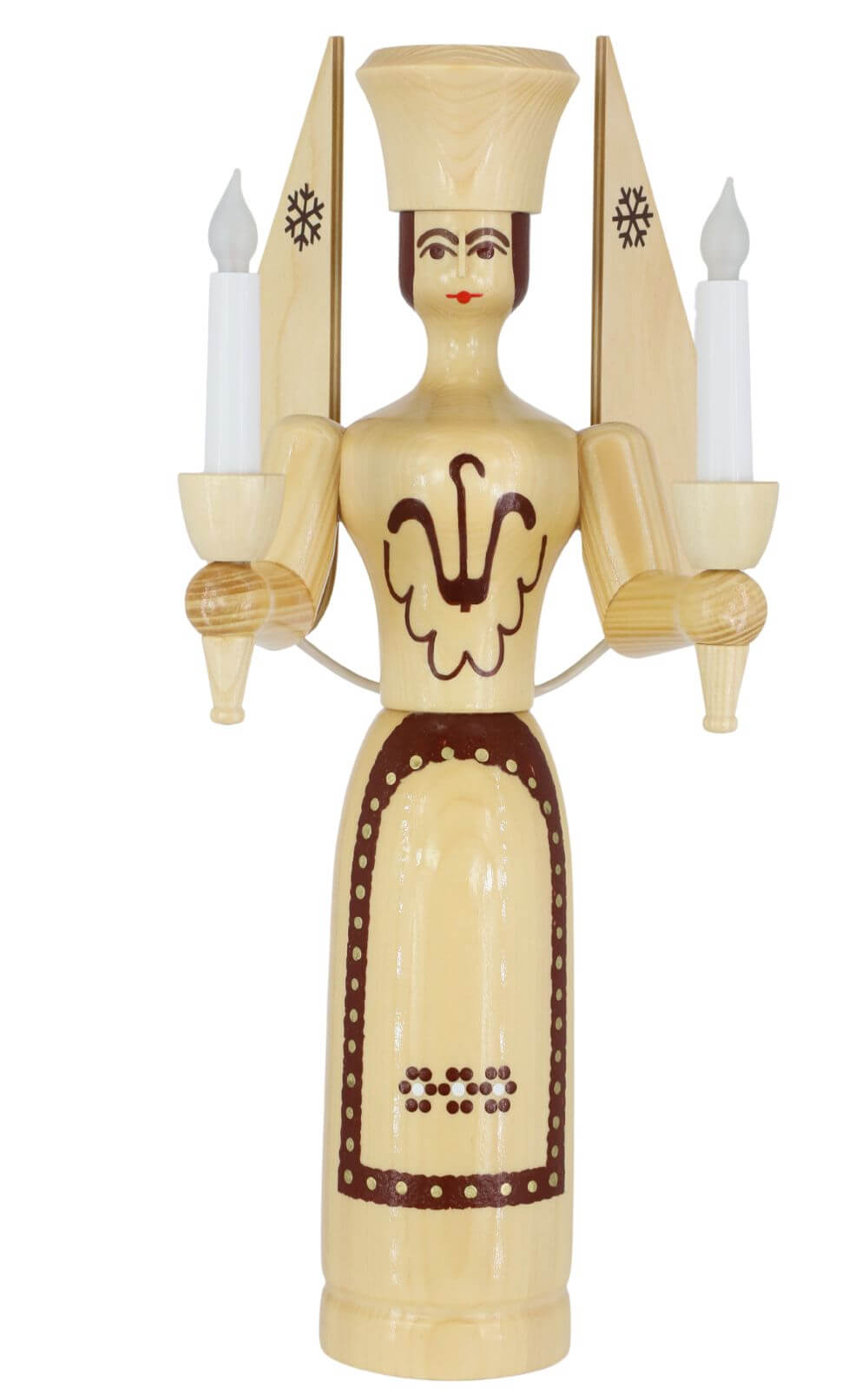Christmas angel, 50 cm, natural, electrically illuminated by SEIFFEN.COM_2
