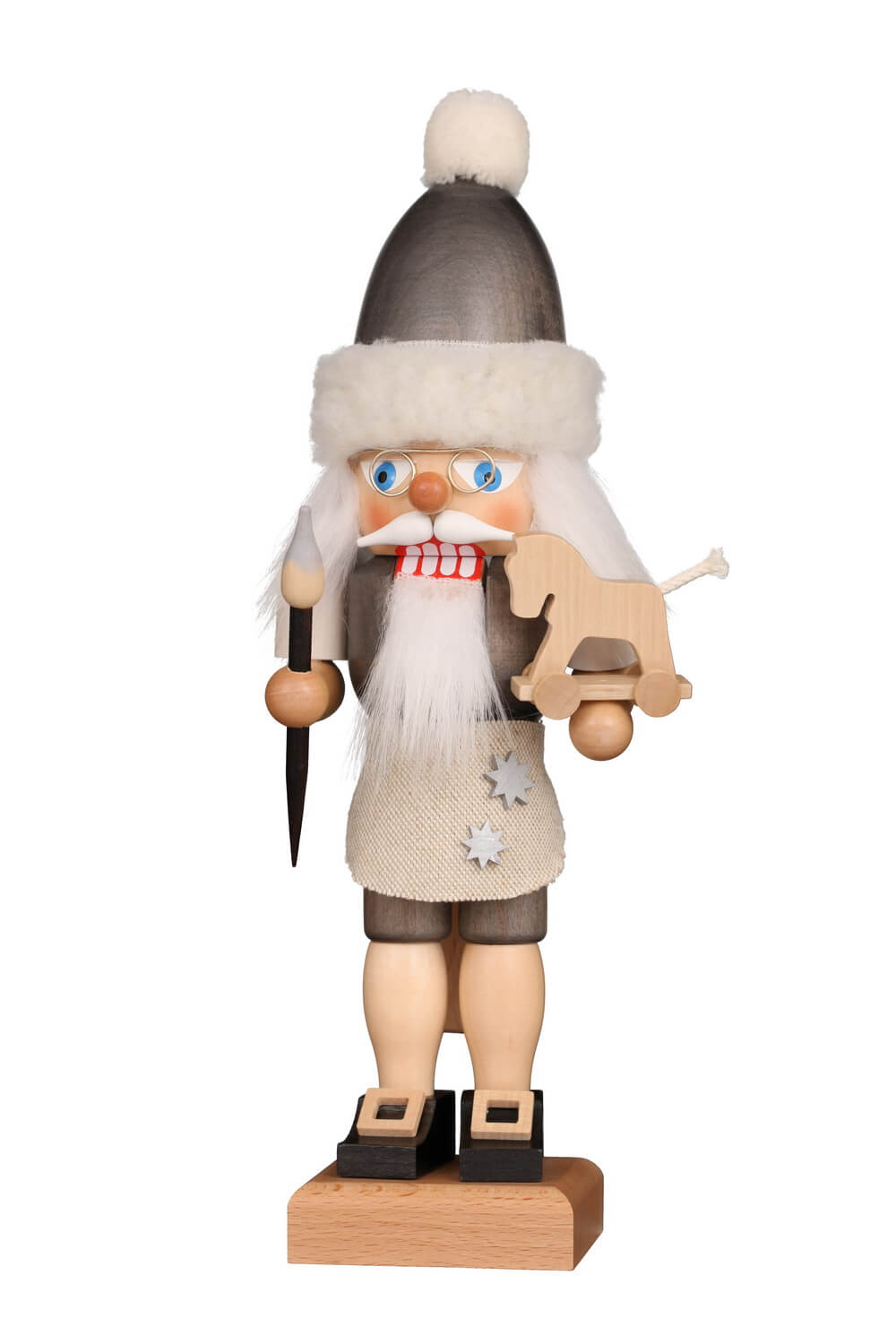 Nutcracker Santa Claus, grey, 30 cm by Christian Ulbricht