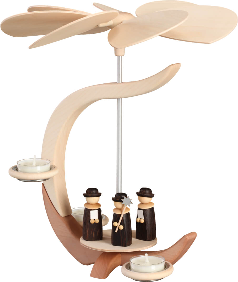 Pyramid with Christmas singer, C-shape by Seiffener Volkskunst eG